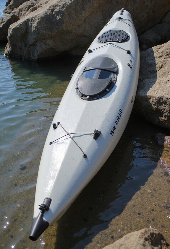 kayak positioning for stability